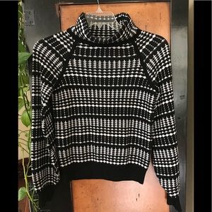 Karen Millen Black and White Turtleneck Sweater